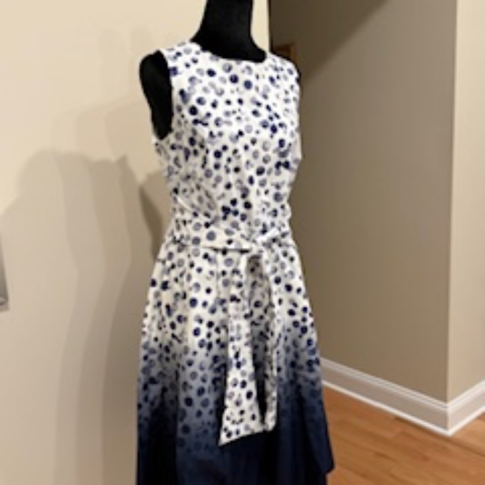 Fit and flare spring dress